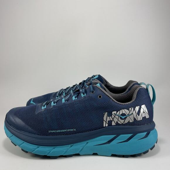 Hoka One One Challenger ATR 4 Trail Running Shoes Womens Size 8 Blue Athletic - Picture 3 of 9